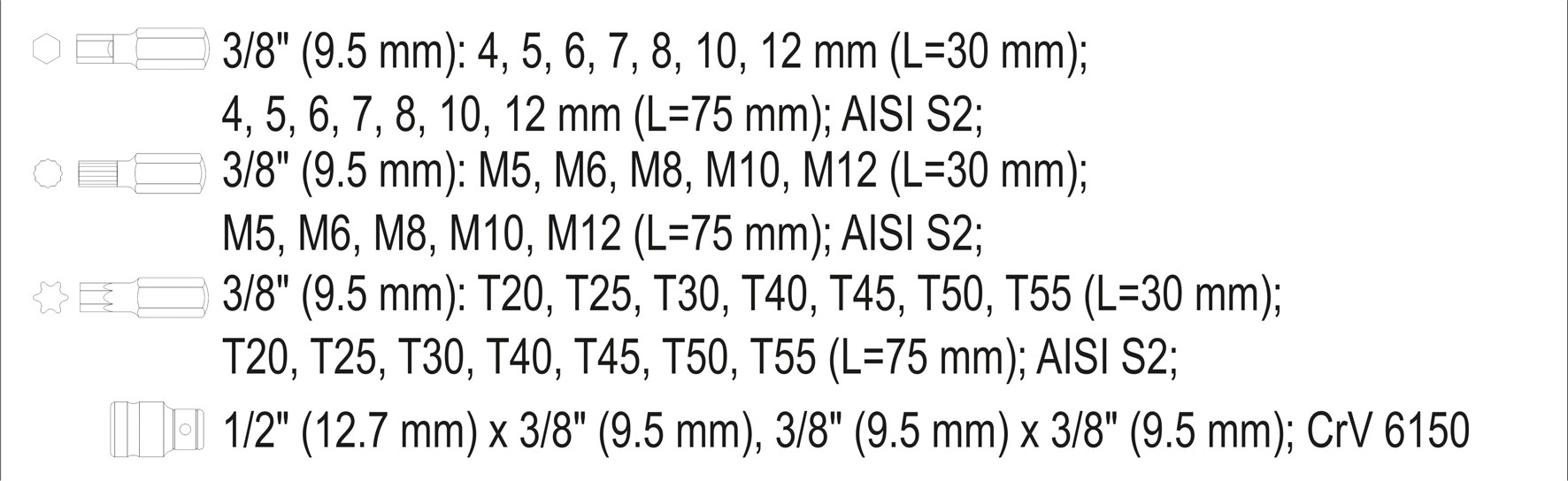 Súprava bitov 40 ks box – Obrázok 5