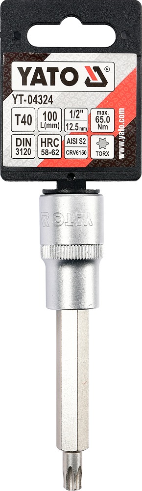Nadstavec predĺžený 1/2" bit Torx T40 – Obrázok 4