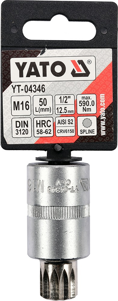 Nadstavec 1/2" bit viaczubý M16 55 mm – Obrázok 4