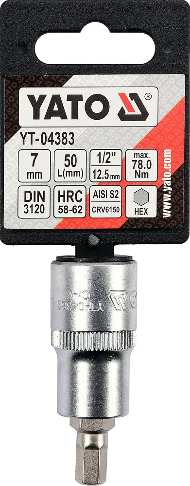 Nadstavec 1/2" bit Imbus H7 – Obrázok 4