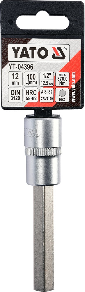 Nadstavec predĺžený 1/2" bit Imbus H12 – Obrázok 4