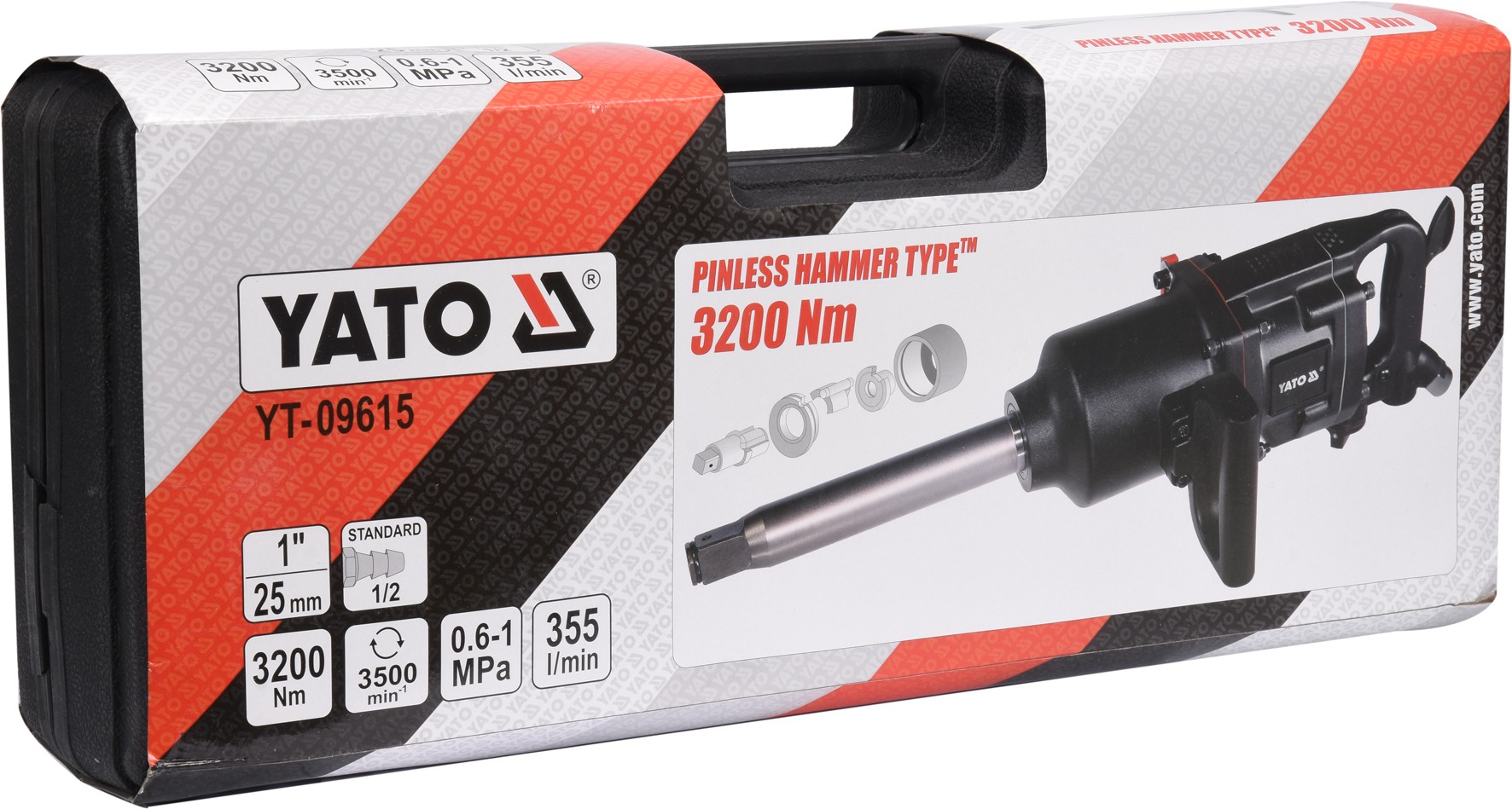 Rázový uťahovák pneumatický 1" 3200 Nm – Obrázok 6