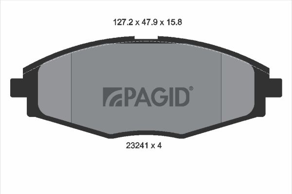 Sada brzdových platničiek kotúčovej brzdy PAGID T3093N