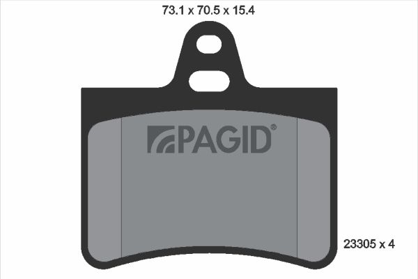 Sada brzdových platničiek kotúčovej brzdy PAGID T9106N